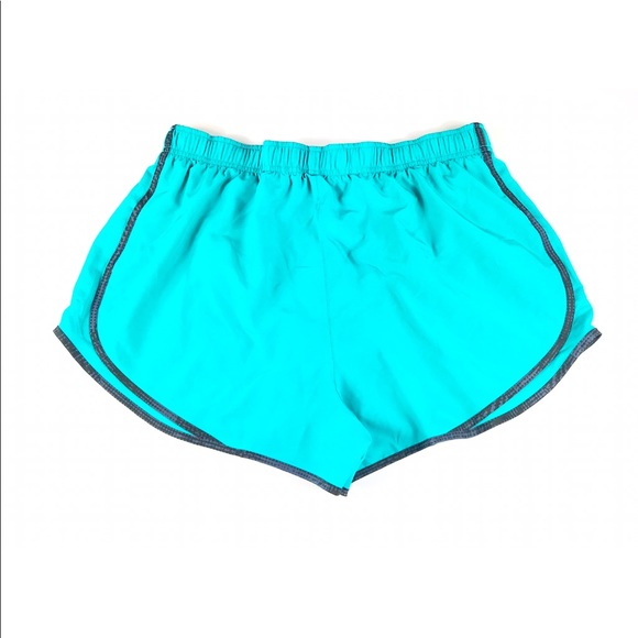 Nike Women Dri-Fit Running Shorts Turquoise - Picture 2 of 3